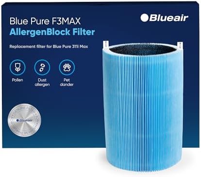 BLUEAIR Blue Pure 311i Max Series AllergenBlock Filter, Genuine Replacement Filter for Allergies, Pollen, Dust, Pet Dander, Fits Blue Pure 311i Max Air Purifier