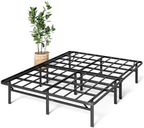 ZINUS SmartBase Super Heavy Duty Mattress Foundation with 4400lbs Weight Capacity, 14 Inch Metal Platform Bed Frame, No Box Spring Needed, Sturdy Steel Frame, Underbed Storage, Queen