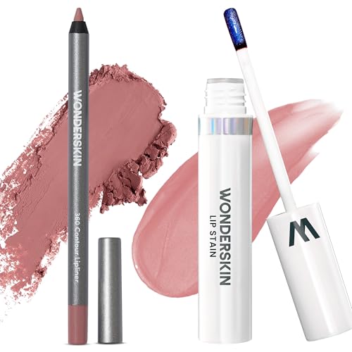 Wonderblading Lip Stain Peel Off Masque (XOXO) with 360 Contour Lipliner (Blush)