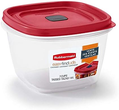 Rubbermaid 7 cups Food Storage Container 3 Pack Clear