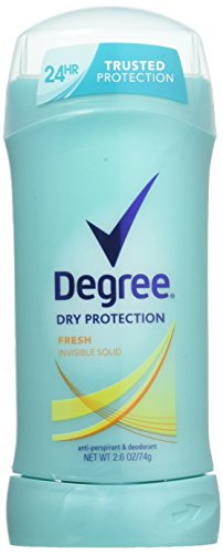 Degree Women Dry Protection Deodorant, Invisible Solid, Fresh 2.6 Oz (74 G) (Pack of 5)