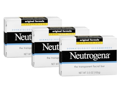 Neutrogena Facial Bar, Original Formula, 3.5 oz (Pack of 3)