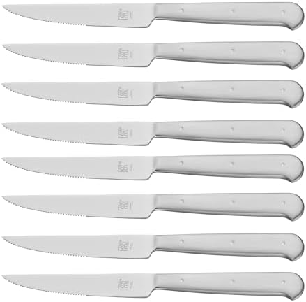 ZWILLING Porterhouse Razor-Sharp Steak Knife Set of 8 with Black Presentation Case, Gift Set, Silver