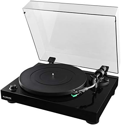 Fluance RT81 Turntable with AT95E Cartridge, Belt Drive, Built-in Preamp, Adjustable Counterweight - Piano Black
