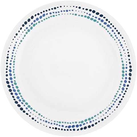 Corelle Livingware Ocean Blues 8.5" Lunch Plate (Set of 8)