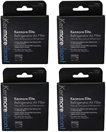 4 Pack Kenmore Elite 469918 Refrigerator Air Filter (4)