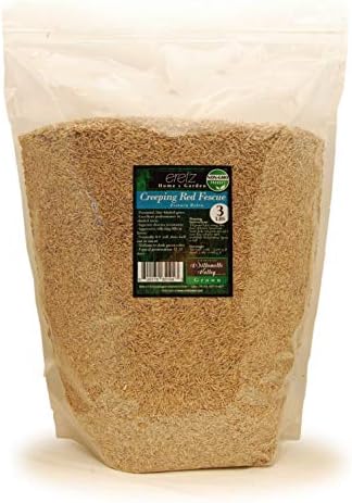 Creeping Red Fescue Seed by Eretz (3lb) - Choose Size! Willamette Valley Oregon Grown, No Fillers, No Weed or Other Crop Seeds, Premium Shade Grass Seed.