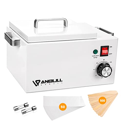 Anbull 5.5lb Professional Single Wax Warmer, Electric Lagre 2.5L Wax Heater Pot for Hair Removal with 20-120℃ Temperature Control, Paraffin Hot Facial Skin SPA Equipment