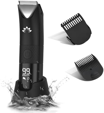 Manscape Ball Trimmer for Men,Body& Pubic Hair Trimmer and Groin Hair Shaver, Bikini Trimmer Women,Smooth Shaving, Lightweight with Travel Lock, IPX7 Waterproof Wet/Dry Shaving, LED Display