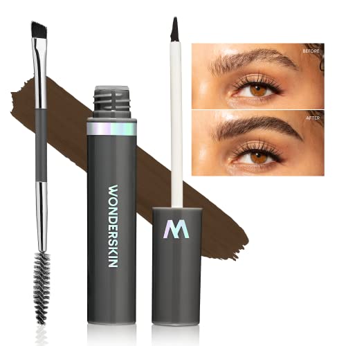 Wonderskin Dream Brow Eye Brow Gel, Long Lasting Eyebrow Gel, Waterproof, Transfer Proof Tinted Filler Eyebrow Mascara (Dark Brunette)