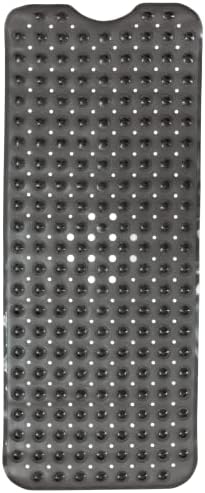 ENKOSI Bath Mat - Large Non Slip Bathtub & Shower Mat - Extra Long 40 x 16 Inch Bathroom Mats for Tub Nonslip Anti Slip Bathmats (40x16 Charcoal 1-Pack)