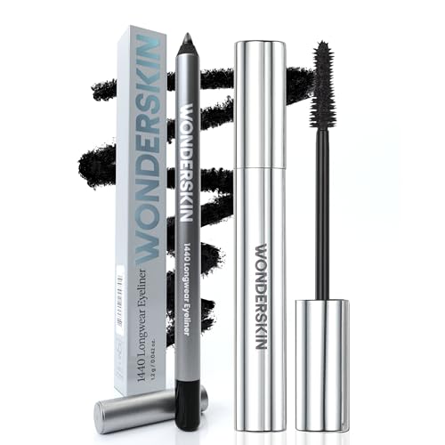 Wonderskin 1440 Longwear Eyeliner (Liquorice) with Wonderskin Black Mascara