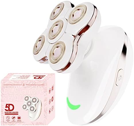 Electric Razors for Women, 5D Razor & Waterproof Electric Lady Shaver, Painless Hair Removal for Women Legs, Bikini, Head, Arms for Sensitive Skin, Bald Head Shaver for Men
