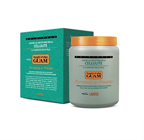 GUAM Anti-cellulite Mud COLD FORMULA, Seaweed Body Wrap for Cellulite, Skin Tightening Clay Against Water Retention and Leg Swelling, Lymphatic Drainage | Cellulite-Removal Treatment (2.2 LB)