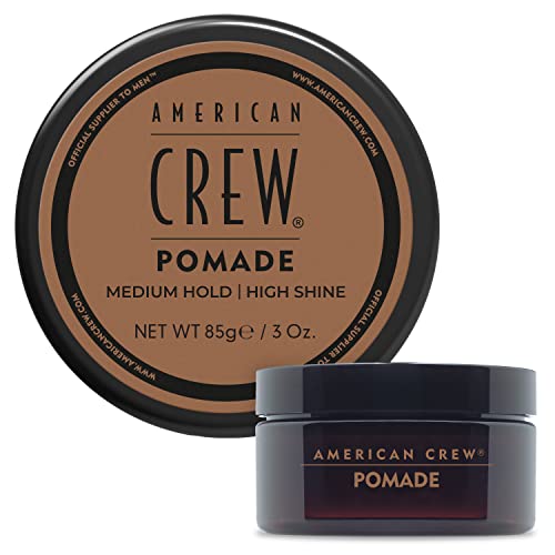 American Crew Men's Hair Pomade, Like Styling Gel with Medium Hold & High Shine, 3 oz