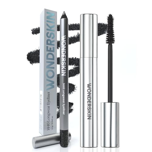 Wonderskin 1440 Longwear Eyeliner (Black Truffle) with Wonderskin Black Mascara