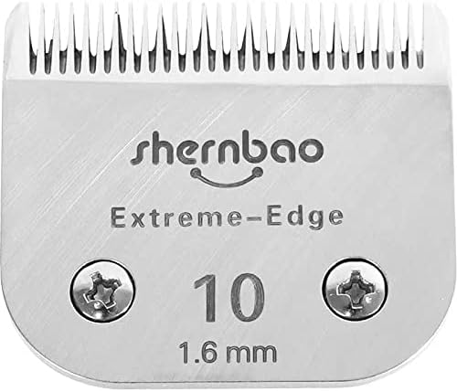 shernbao Extreme-Edge Series Pet Clipper Blade, Made of Japanese High-Carbon Steel Mixing Trace Amounts of Chrome-Vanadium (Crm65), Compatible with Most Andis, Oster, Wahl A5 Clippers