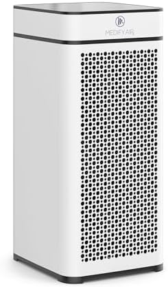 Medify MA-40 Air Purifier with True HEPA H13 Filter | 1,793 ft² Coverage in 1hr for Smoke, Wildfires, Odors, Pollen, Pets | Removal to 0.1 Microns | White, 1-Pack