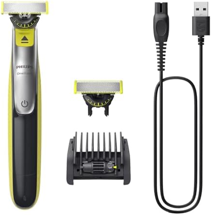 Philips Shaver OneBlade 360 Face, Hybrid Electric Beard Trimmer and Shaver with 5-in-1 Face Stubble CombQP2730 20 (QP2730/20)