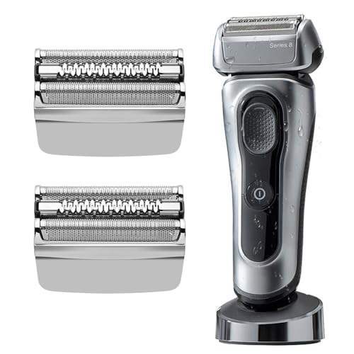 2Pack 83M Series 8 Replacement Head for Braun Series 8 Foil Shaver Replacement Heads for Braun Series 8 Replacement Blades Compatible with 8370cc, 8340s, 8350s Foil Shave