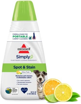 Bissell Simply Spot & Stain Portable Carpet Cleaner Formula, 32 oz, 3368