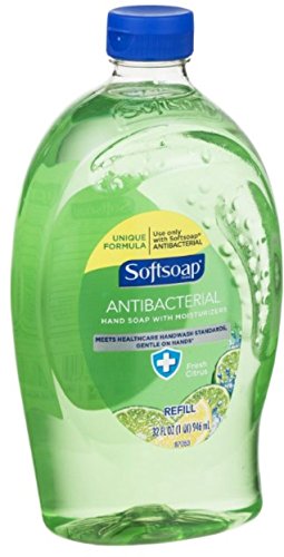 Softsoap Antibacterial Hand Soap with Moisturizers Refill, Fresh Citrus 32 oz (Pack of 8)