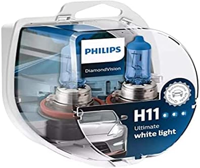 Philips - Diamond Vision H11 Halogen HID Super White 5000K (Pair)