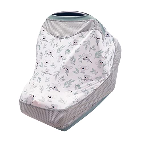 Boppy 4 and More Multi-use Cover, Koala, Quick-Dry UPF 50+ Knit and Breathable Mesh, Versatile for Car Seat Canopy, Nursing Cover, Infant Strollers, Shopping Carts, Highchairs and More