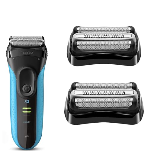 Braun Series 3 32B Replacement Head - Foil Shaver for 3000s, 3010s, 3020s, 3030s, 3040s, 3050cc, 3070cc, 3080s, 3090cc, 320, 330, 340, 350cc Series 3