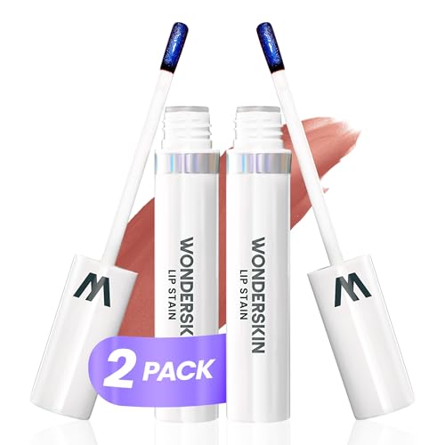 Wonderskin Wonder Blading Lip Stain Peel Off Masque, 2 Pack - Long Lasting, Waterproof and Transfer Proof Matte Nude Lip Tint Stain (Lovely Masque)