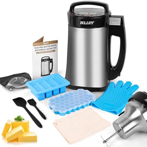 2 IN 1 Weed Decarboxylator and Infuser, Herbal Infuser, Adjustable Temperature(32-250°F)304 Stainless Steel, Tincture Machine, Magical Butter Machine Include Recipes Lifetime Replacement (Sliver)