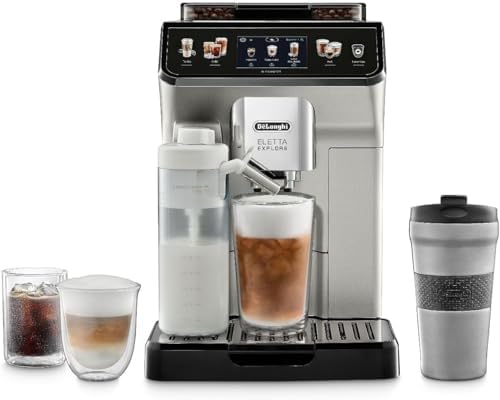 De'Longhi Eletta Explore Fully Automatic Espresso Machine with Cold Brew, ECAM45086S (Renewed)