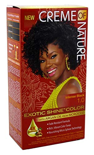 Creme Of Nature Color #1.0 Intense Black Exotic Shine (3 Pack)