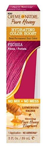 Creme Of Nature Pure Honey Color Boost Fuchsia 3 Ounce (89ml) (Pack of 3)