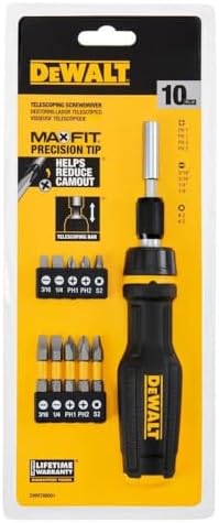 Dewalt Maxfit Screwdriver Telescoping Multi Bit 10Pc