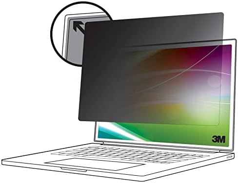 3M Bright Screen Privacy Filter for 14in Full Screen Laptop, 16:10, BP140W1E