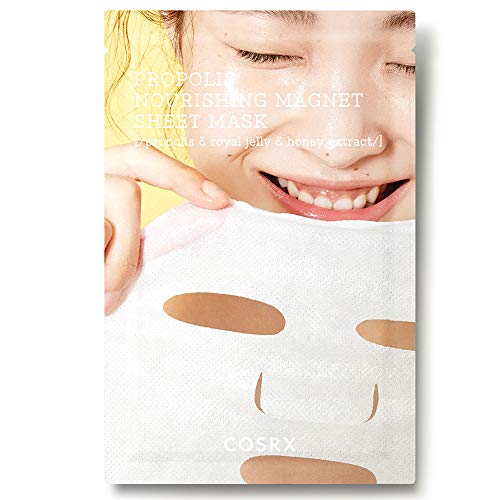 COSRX Propolis Nourishing Magnet Sheet Mask 21ml / 0.71 fl.oz | Honey Face Mask | Korean Skin Care, Cruelty Free, Paraben Free
