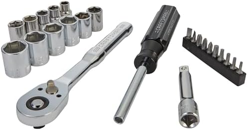 CRAFTSMAN Mechanics Tool Set, 24 Piece, 3/8 Inch Drive Metric (CMMT12111)