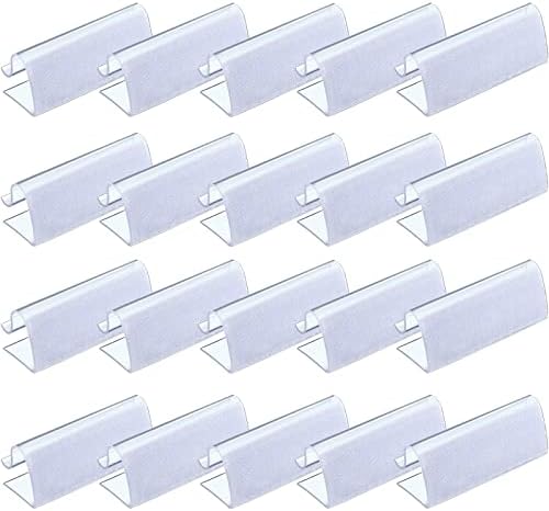 Boao 50 Pieces Table Skirting Clips EC Model Tablecloth Clips for Table 3/4 Inch - 1 Inch with Hook Loop for Indoor Outdoor Events