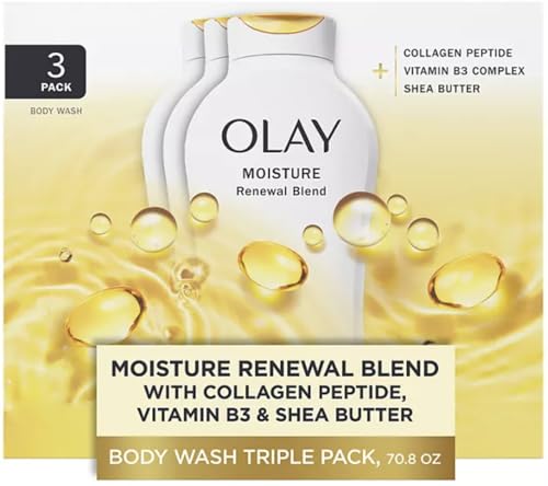 Olay Moisture Renewal Blend Body Wash, 23.6 Fluid Ounce (Pack of 3)