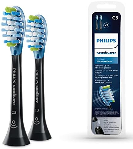 Philips Sonicare C3 Premium Plaque Defense Sonic Electric Toothbrush Heads Black (Model HX9042/33)