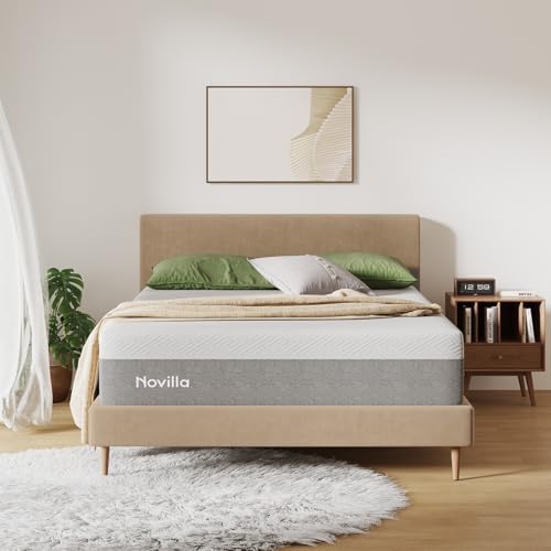 Novilla Full Size Mattress, 10 inch Full Gel Memory Foam Mattress for Cool Night & Pressure Relief, Medium Firm in a Box, Bliss