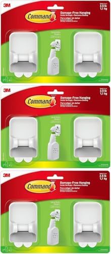Command Spray Bottle Hangers Value Pack, 2-Hangers, 4-Large Strips (17009-HW2ES) (3)