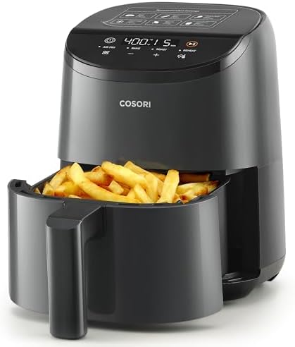 COSORI Air Fryer 2.1 QT, Small & Mini 4-in-1 airfryer Ideal for Simple Meals and Snack, Easy to Leftover Food to Crispy, Up to 97% Less Oil, 30 In-App Recipes, Nonstick & Dishwasher-Safe Basket