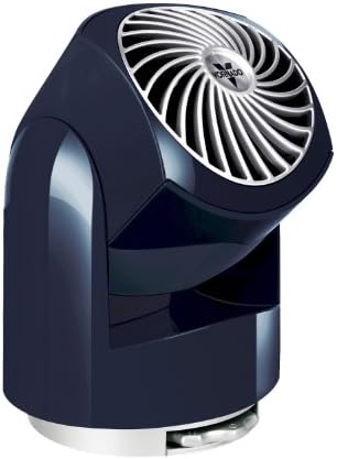 Vornado Flippi V6 Compact Air Circulator Fan, Quiet Portable Travel Fan for Desk or Bedroom, Adjustable Head, 2 Speeds, Midnight
