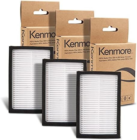 Kenmore K3040 HEPA Replacement Filter for 200 & 400 Series Canister Vacuum Cleaners 81214, 81414, BC2005, BC3005, BC3002, BC4002 (Pack of 3)