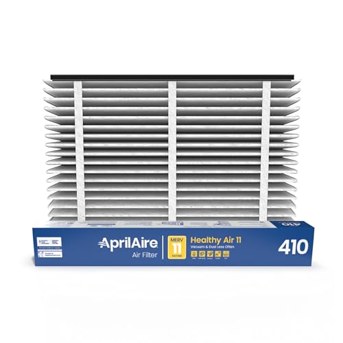 AprilAire 410 Replacement Filter for AprilAire Whole House Air Purifiers - MERV 11, Clean Air & Dust, 16x25x4 Air Filter (Pack of 4)