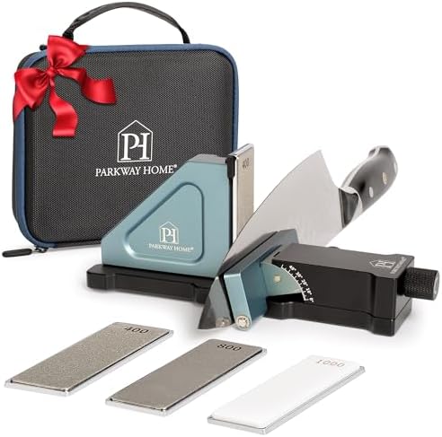 Rolling Knife Sharpener with Adjustable 10Β° to 40Β° Options and Adjustable Grinding Height, Knife Sharpener Kit, Roller Knife Sharpening System