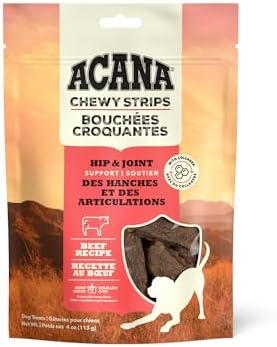 Chewy Strips Hip & Joint Support Beef Recipe, Dog Treat 4oz