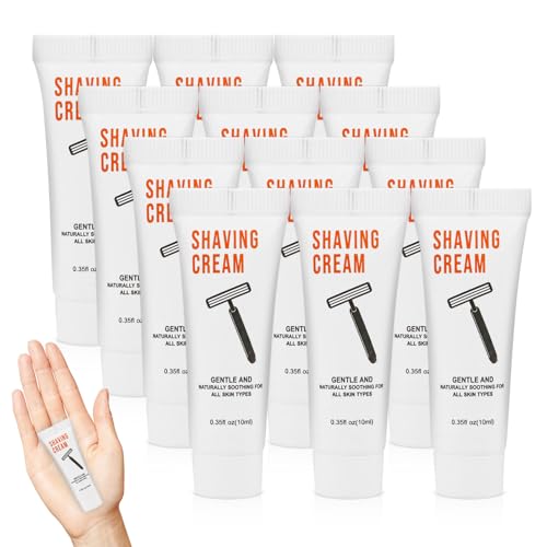 50 Shaving Cream Bulk Travel 10ml/0.35fl oz,Disposable Shaving Cream in Bulk Travel Shave Cream for Hotel Homeless,Jasmine